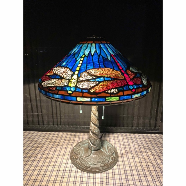 ハンドメイド ステンドグラス 蜻蛉文 ティファニーレプリカ 即購入可の