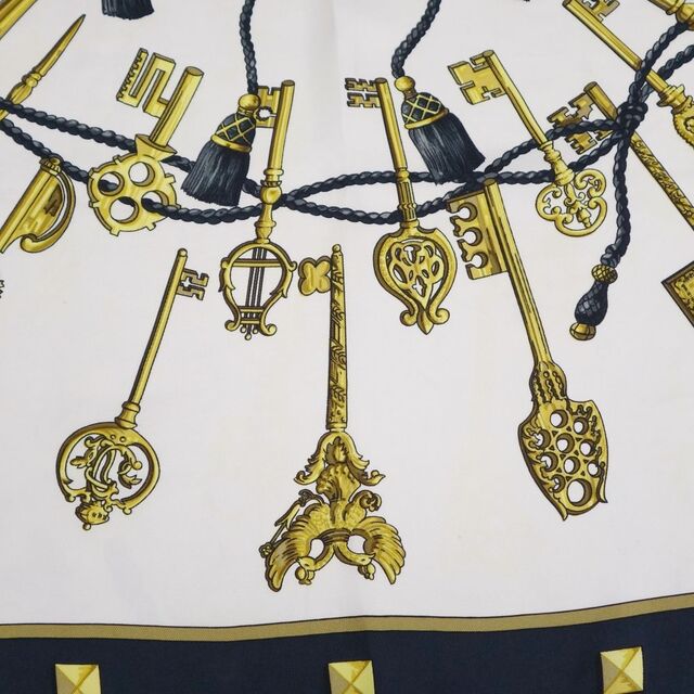 HERMES - エルメス HERMES スカーフ カレ90 LES CLES THE KEYS RARE(鍵