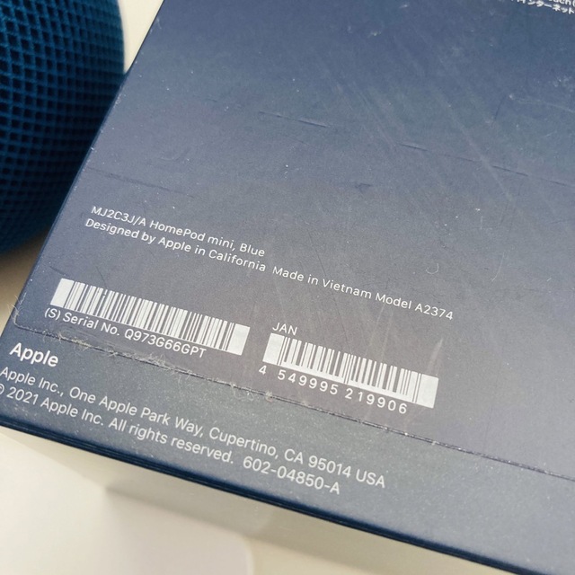 Apple - Apple Home Pod mini ブルーの通販 by らくぞう's shop