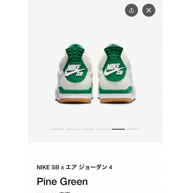 Jordan Brand（NIKE） - NIKE SB × エア ジョーダン4の通販 by きやっ