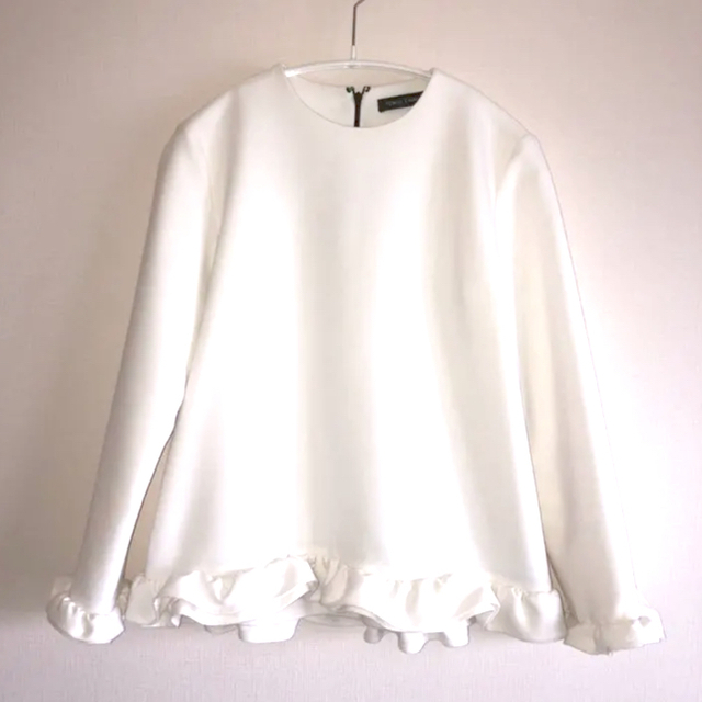 ヨーコチャン フリルトップス 38 ホワイト 人気ヨーコチャントップス T