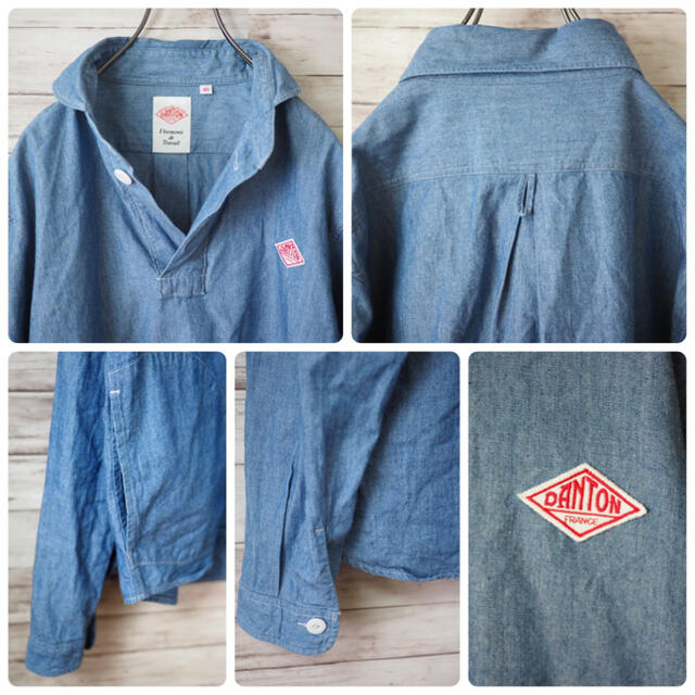 DANTON - DANTON シャンブレー プルオーバーシャツの通販 by