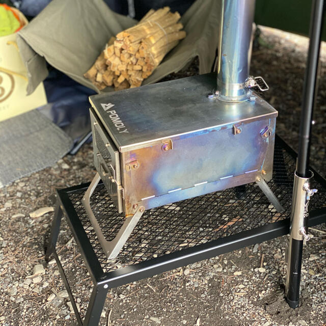 ☆超軽量 POMOLY T1 miniチタン薪ストーブ 4回使用中古品☆の通販 by