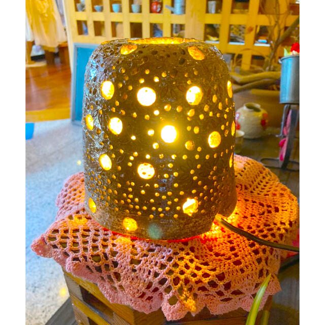 手作り陶器☆ランプシェード♪の通販 by ふなこ's shop｜ラクマ