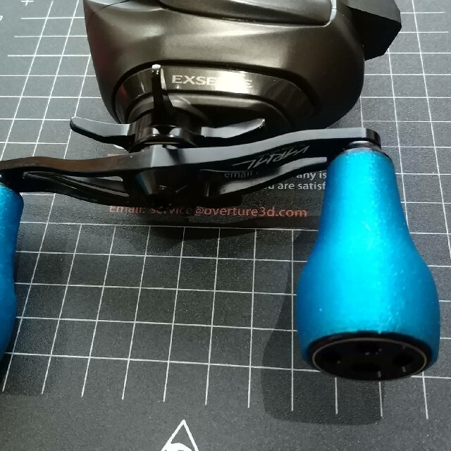 ハンドメイドノブ ティール（ブルー）、クリヤー タイプBM 各色2個1