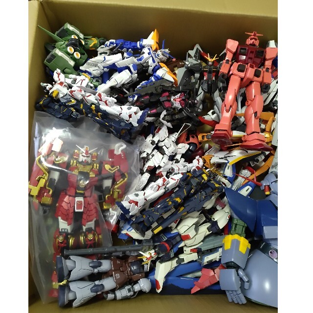 MGガンプラ ガンプラジャンクセット まとめ 組み立て済みジャンク品 積