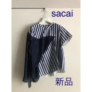 sacai（ストライプ ・ シャツ/ブラウス(半袖/袖なし)）のフリマ