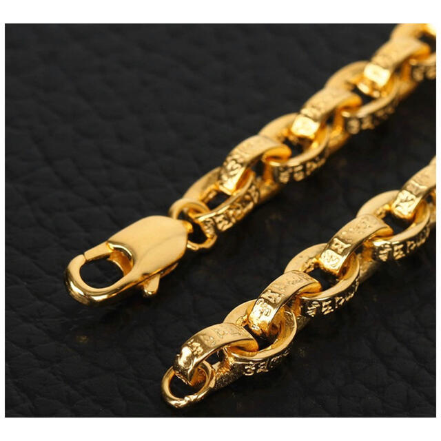 Chrome Hearts - 梵字彫 22k仕上げ ペーパーチェーン ロープチェーン