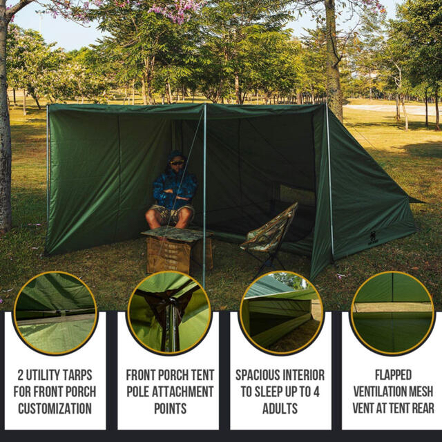 Snow Peak - OneTigris TIGERSDEN ベーカースタイルテント 3~4人用の