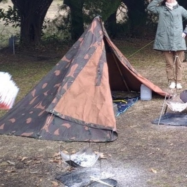 ハンガリー軍幕 ポンチョテント 2枚セット 二股ポールの通販 by ゆう