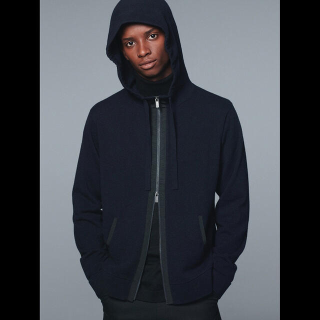 UNIQLO - 新品人気+J カシミヤブレンドパーカ XXL ネイビー ユニクロ