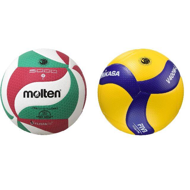 モルテン&ミカサ バレーボール 4号球 軽量 (小学校用)2個セットの通販