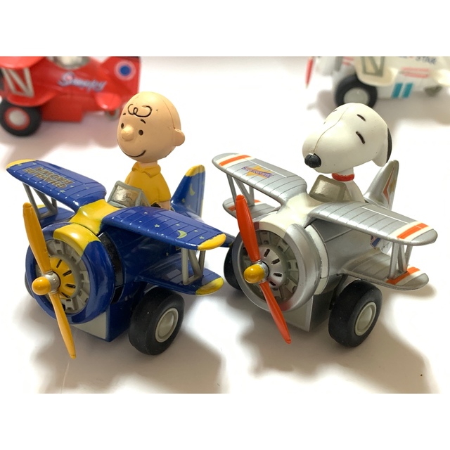 現状品 チョロQ スヌーピー ピーナッツ snoopy 飛行機 美品 6台セット