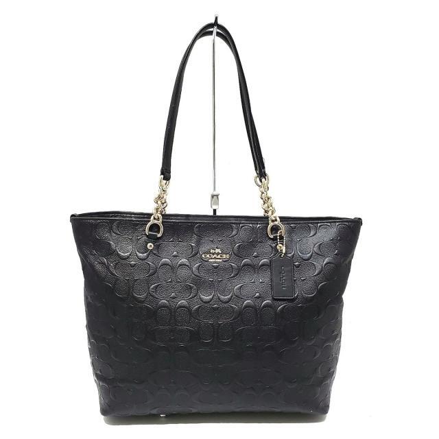 COACH - コーチ トートバッグ 378551 黒 レザーの通販 by ブランディア