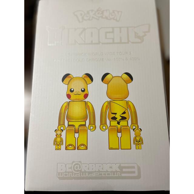 BE@RBRICK ピカチュウ GOLDCHROMEVer. 100%&400% BE@RBRICK ピカチュウ