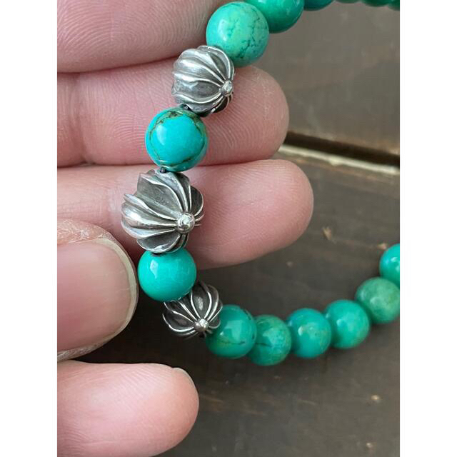 Chrome Hearts - クロムハーツ ターコイズブレスレット 8mmの通販 by