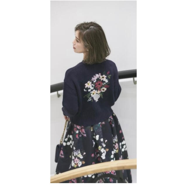 SEVEN TEN×KEITAMARUYAMA フラワー刺繍ニットカーディガン SEVENTEN