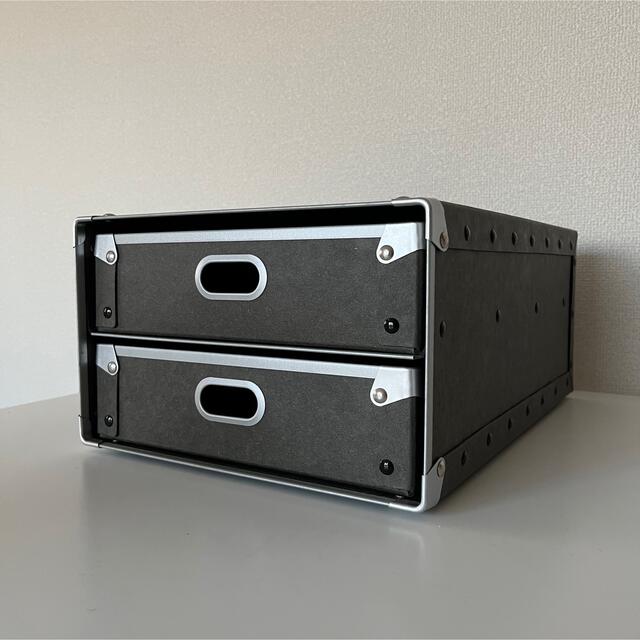 MUJI (無印良品) - 無印良品 硬質パルプボックス 引き出し式・2段の