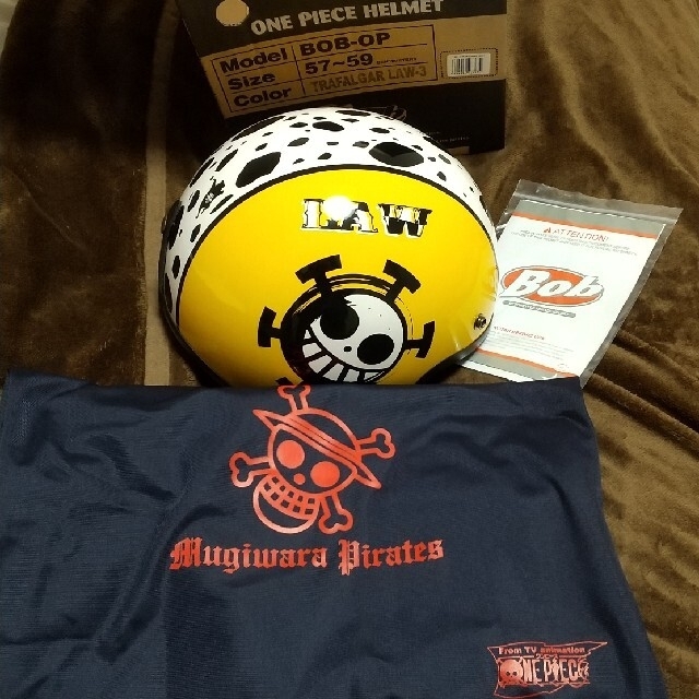 OGK - 未使用】トラファルガー・ロー ヘルメット Bob ワンピース ONE