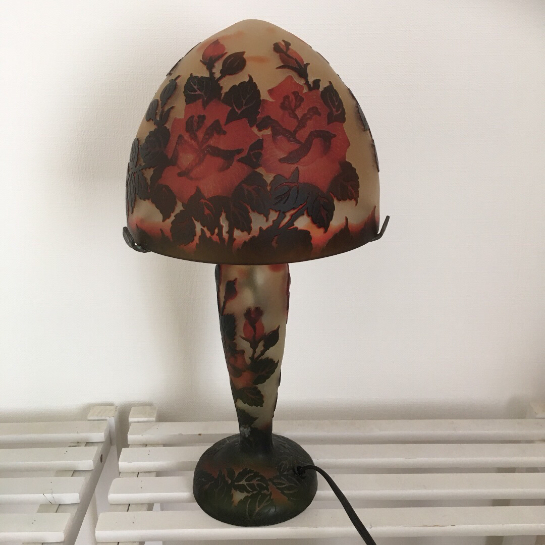 ガレ風 スタンドランプ ガレ調 アンティークスタンドランプ ガレ風