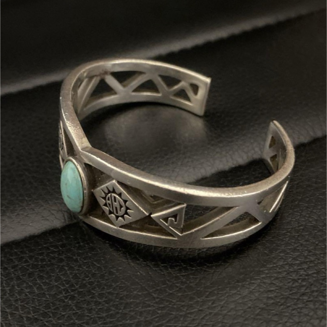 SAAD SILVER ターコイズ バングル 真鍮バングル 廃盤モデル 美品】SAAD