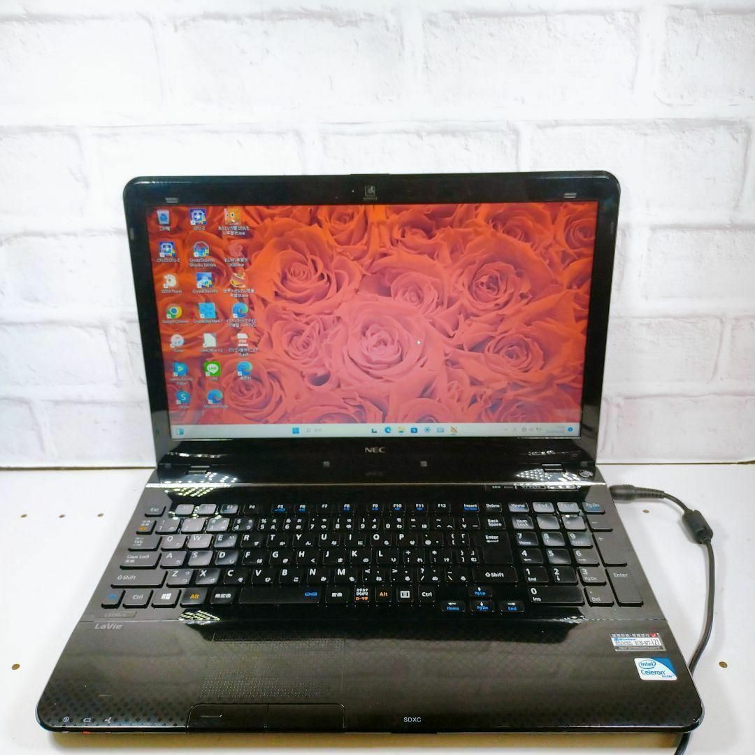 初期設定済みノートパソコン簡単すぐ使えるWindows11カメラ付きPCb18h