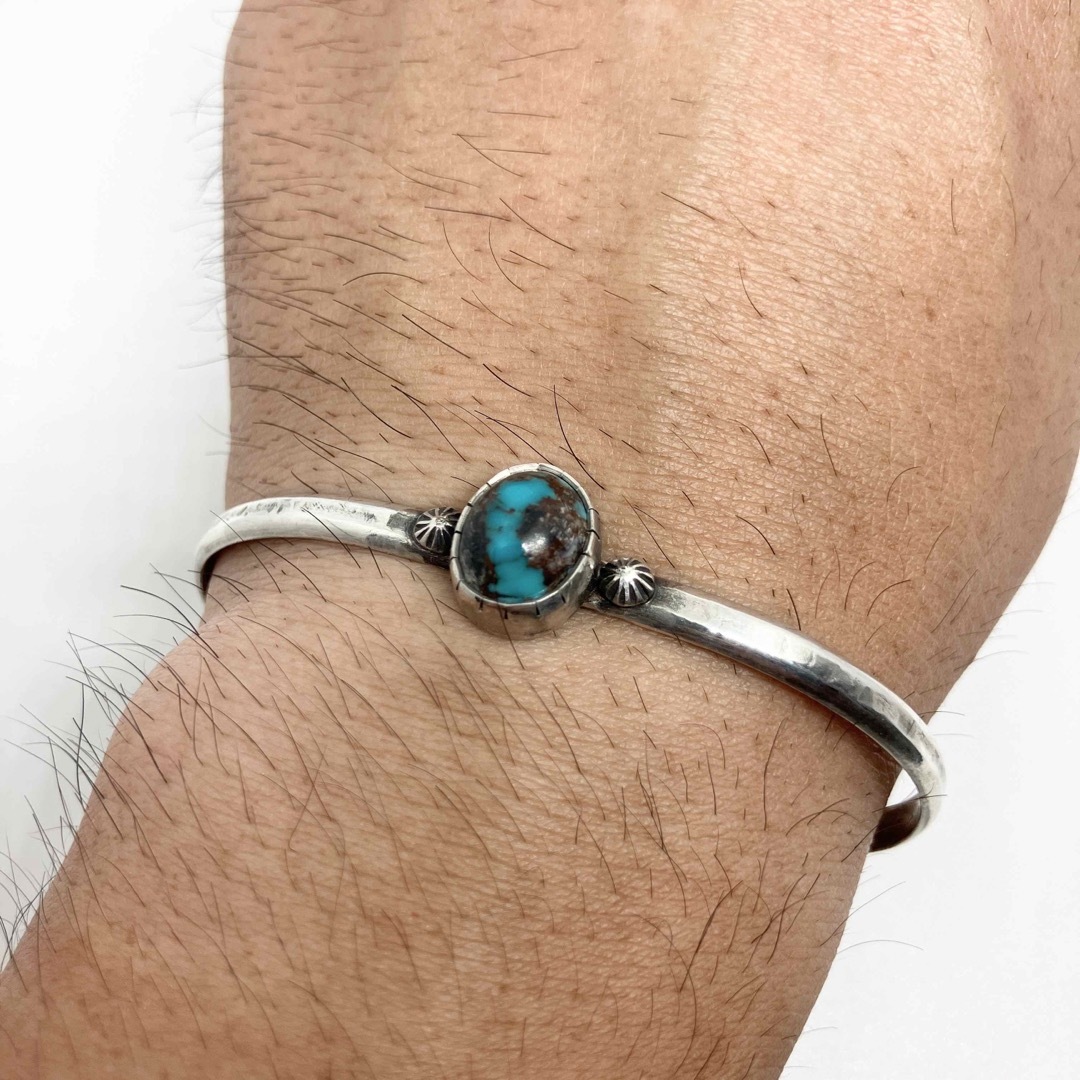 オーダー品 売約済み ペルシャン ターコイズ シルバーバングル
