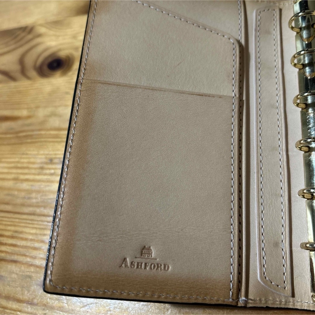 貴重 アシュフォード キャバリア(A5) システム手帳 コードバン 貴重