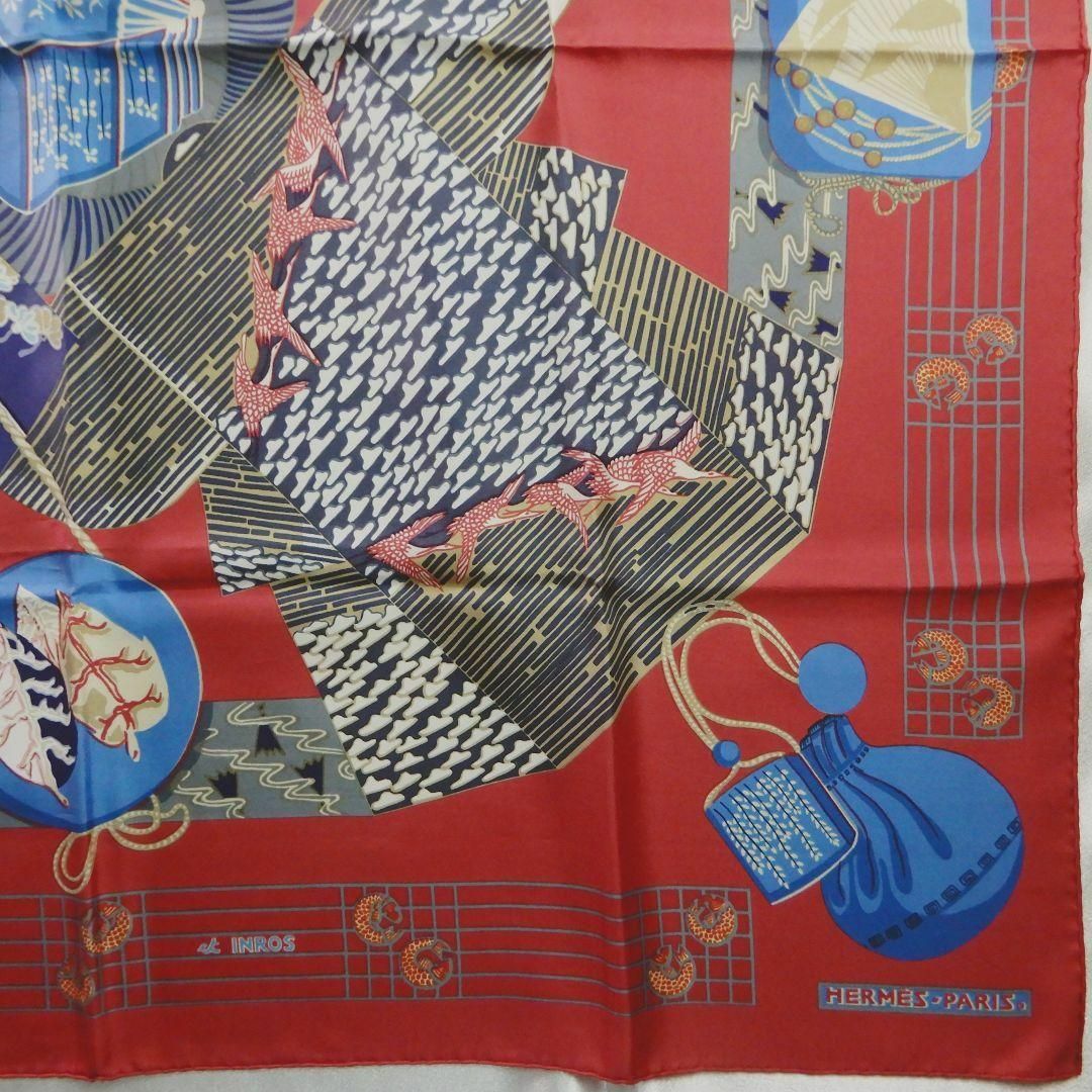 HERMES - レア!HERMES カレ90 KIMONOS et INROS 着物と印籠 和風の通販