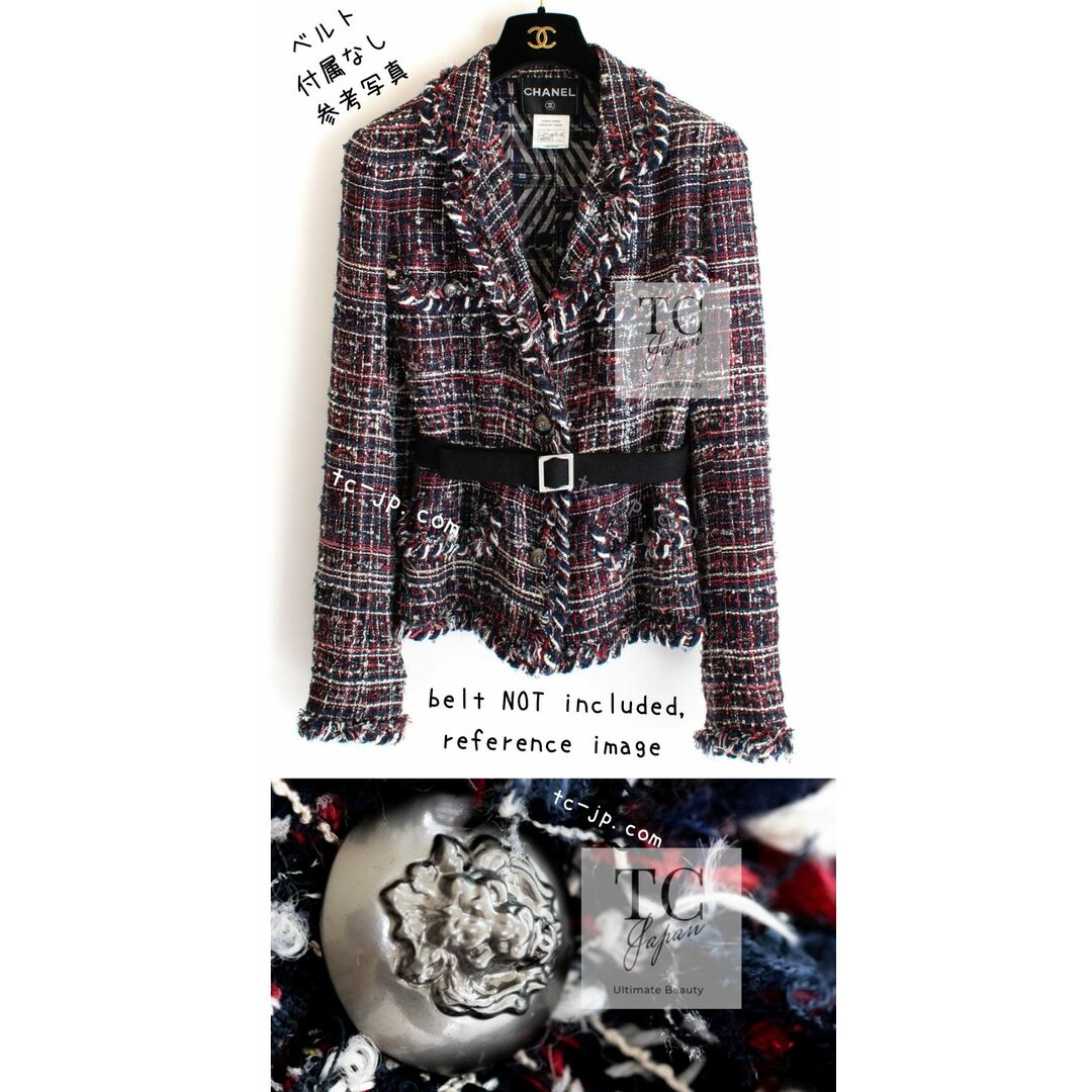 CHANEL - 157万 シャネル ジャケット スカート スーツ CHANEL レッド