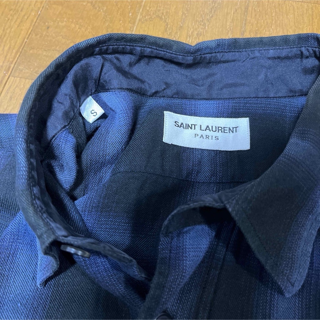 SAINT LAURENT - サンローラン チェックシャツ 13aw Sサイズ キムタク