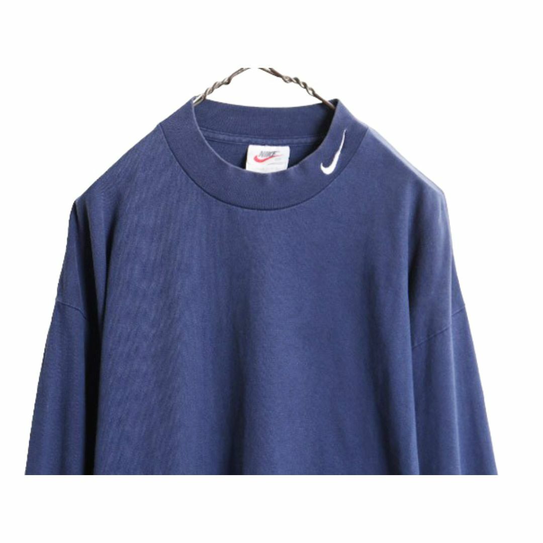 NIKE - 90s USA製 ナイキ モックネック 長袖 Tシャツ メンズ XL 古着