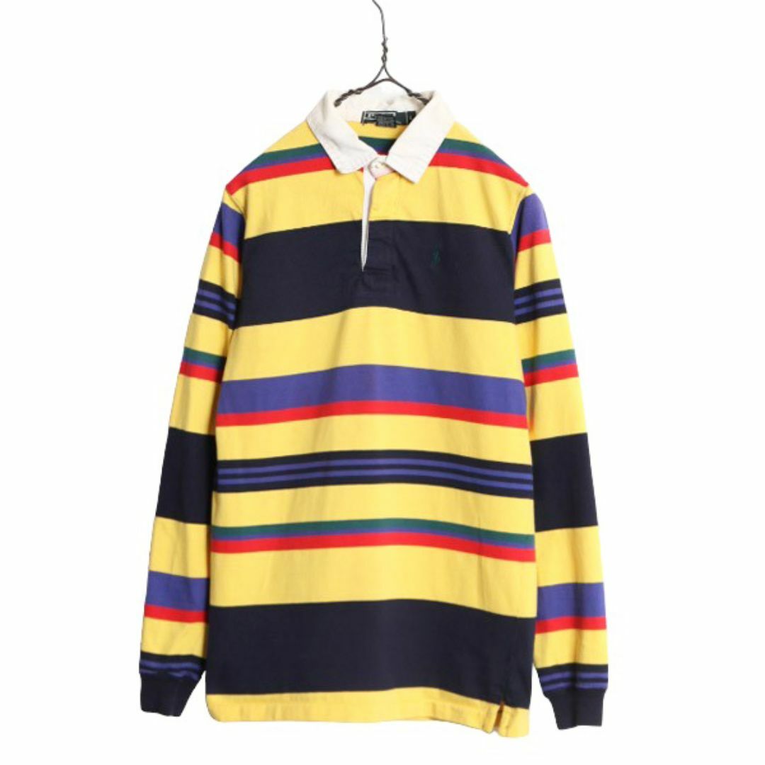 Ralph Lauren - 90s USA製 ポロ ラルフローレン ボーダー 長袖 ラガー