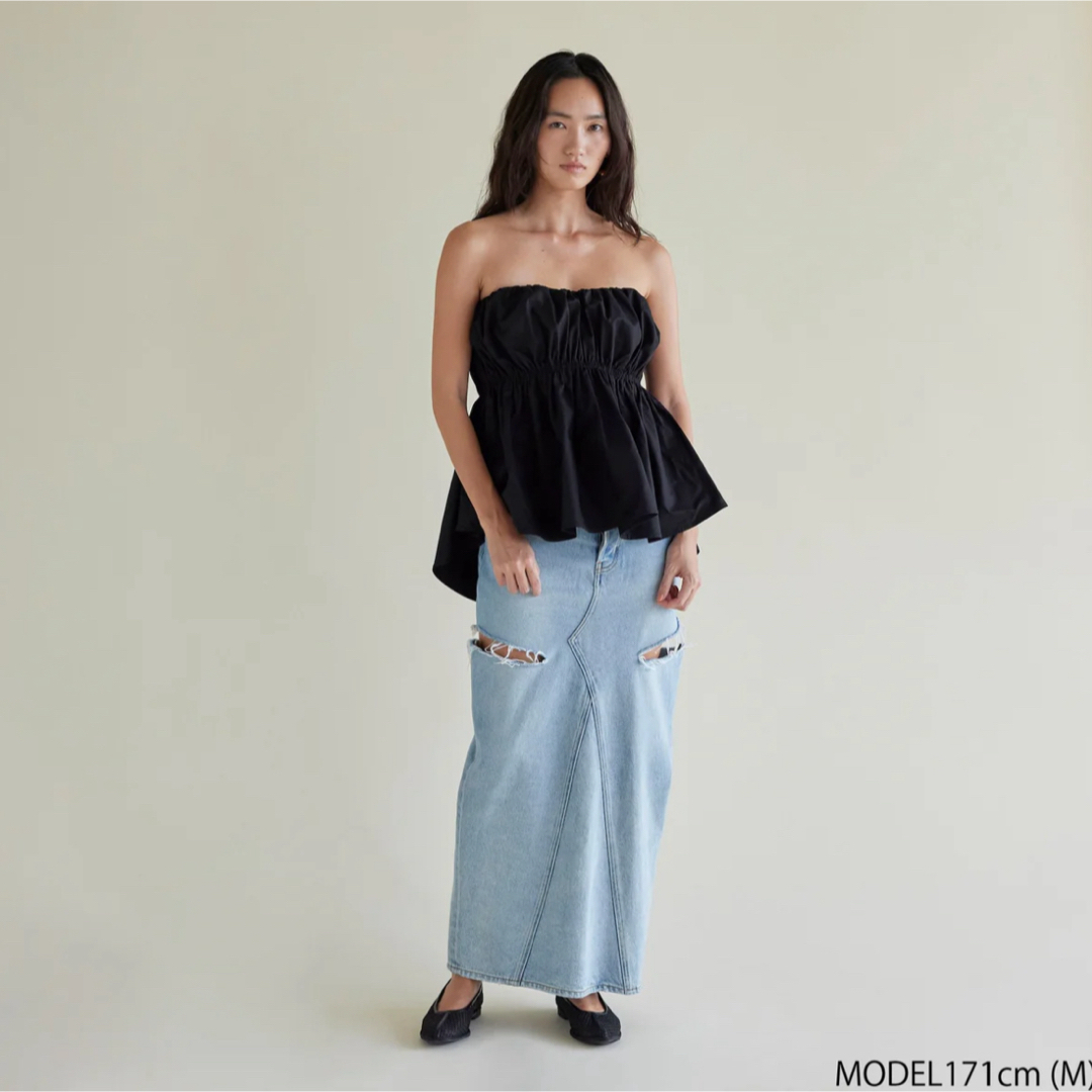 SeaRoomlynn - ウエストShapeパッドinベアトップス ブラック Sの通販