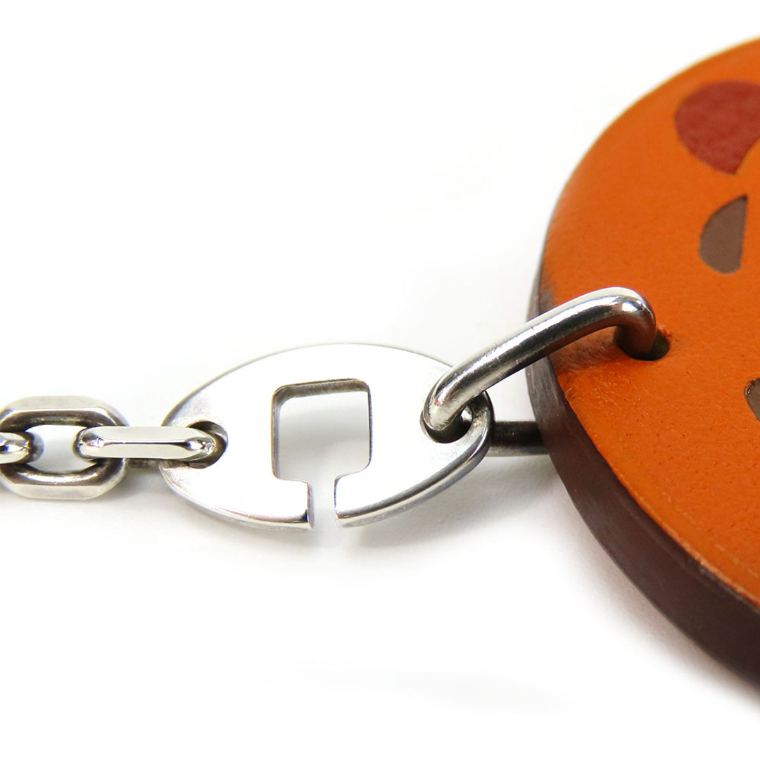 エルメス】2005 ストラップ オレンジ シルバー 箱リボン袋付