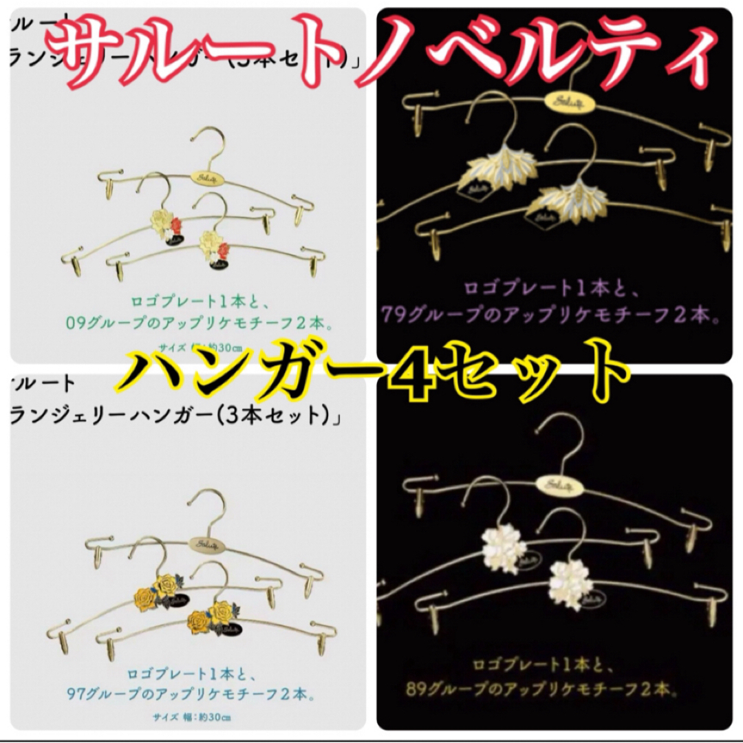 Wacoal - 57.新品 サルート ランジェリーハンガー×4種類セット