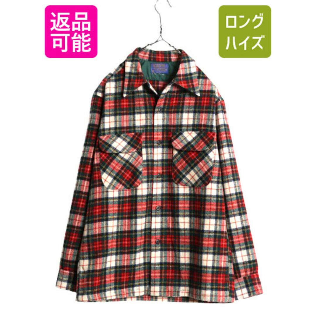 PENDLETON - 70s USA製 ☆ ペンドルトン ループ留め オープンカラー