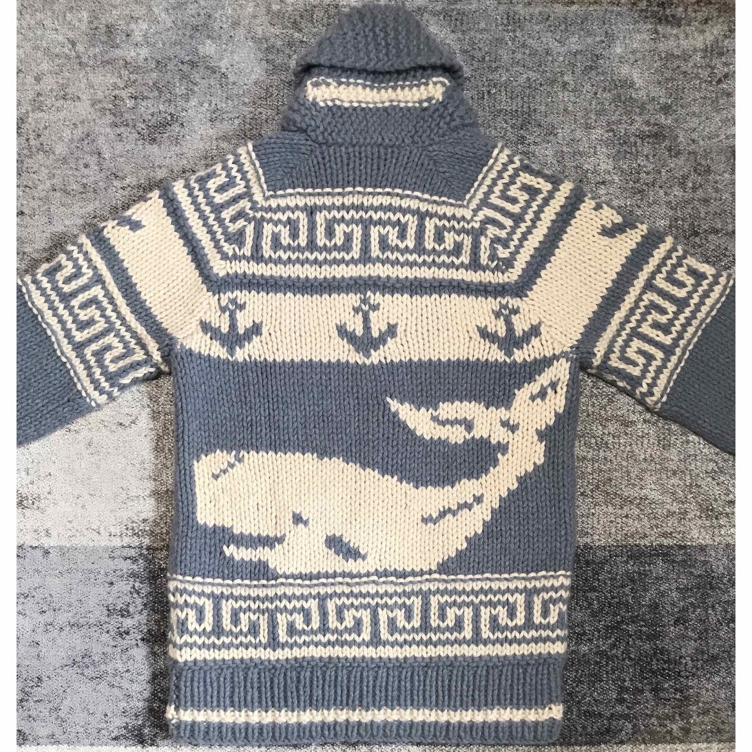 幻 超スペシャル 可愛すぎるホエール柄 鯨 RRL カウチン ニット