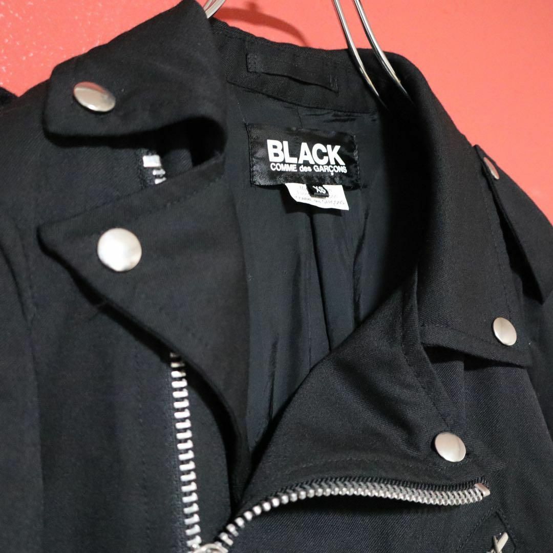BLACK COMME des GARCON ライダースコート ねじれ 黒 XL BLACK COMME