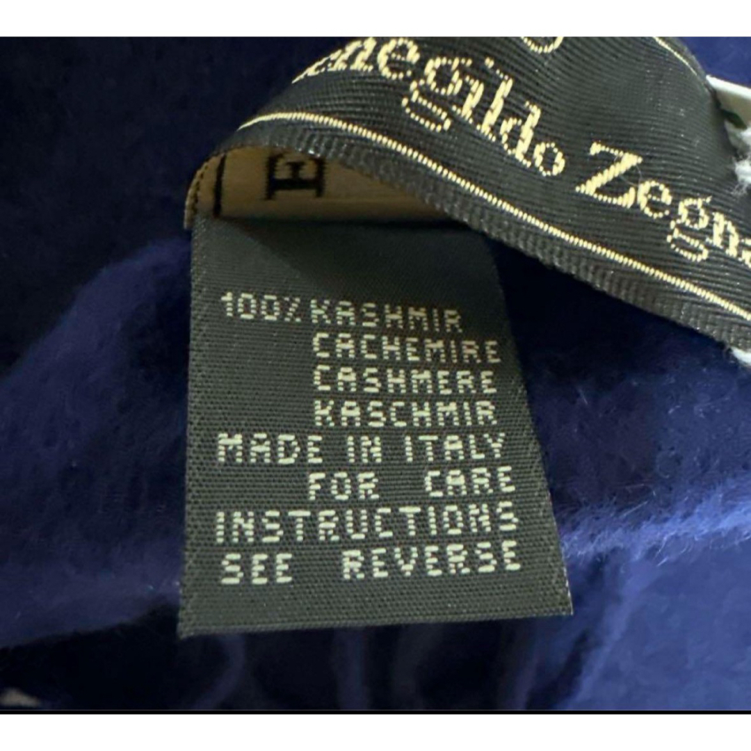 Ermenegildo Zegna - 専用 Ermenegildo Zegna カシミヤマフラー 紺色