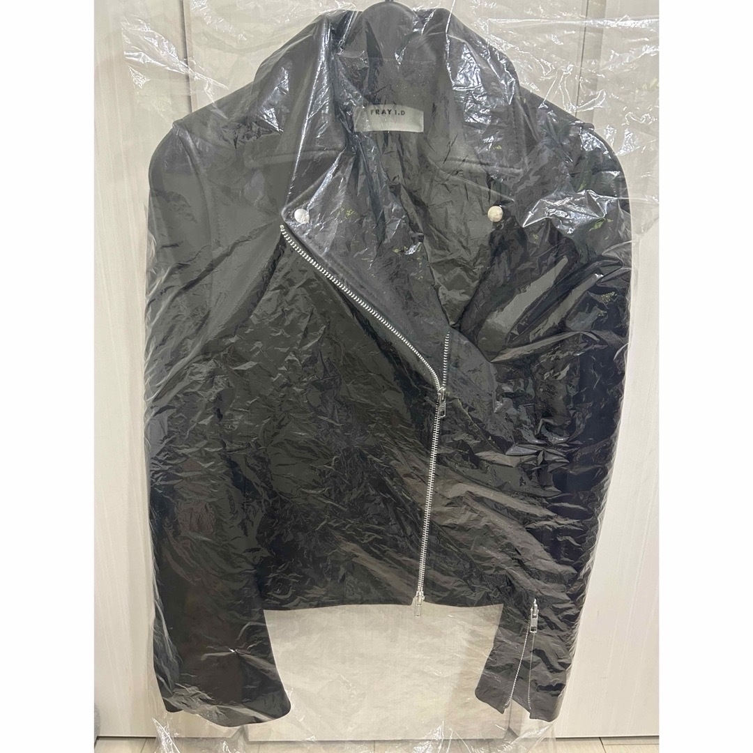 FRAY I.D - フレイアイディー ラムレザーライダースジャケット 黒の