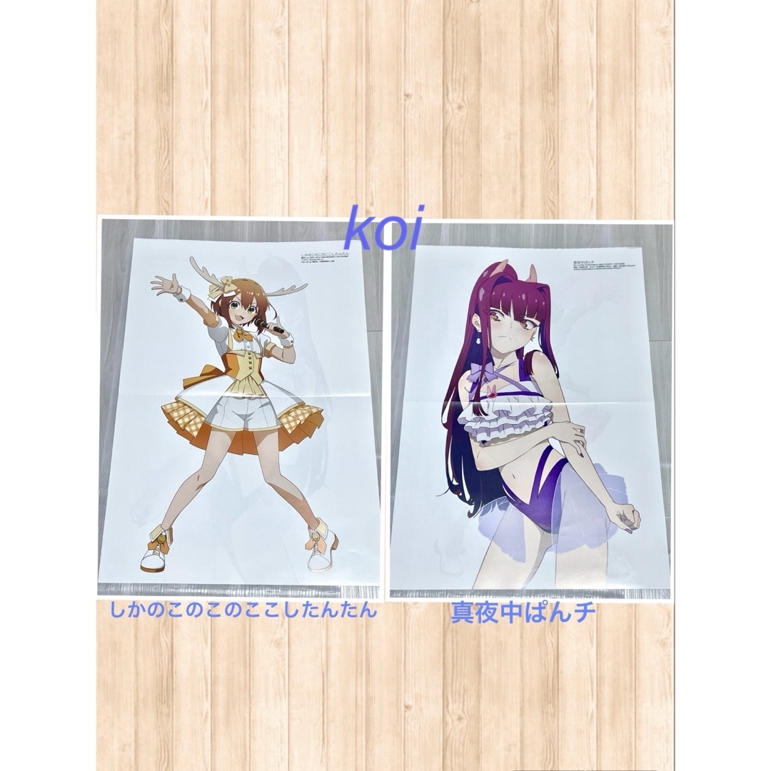 メガミマガジン 非売品 両面B2ポスター 真夜中ぱんチ しかのこの通販