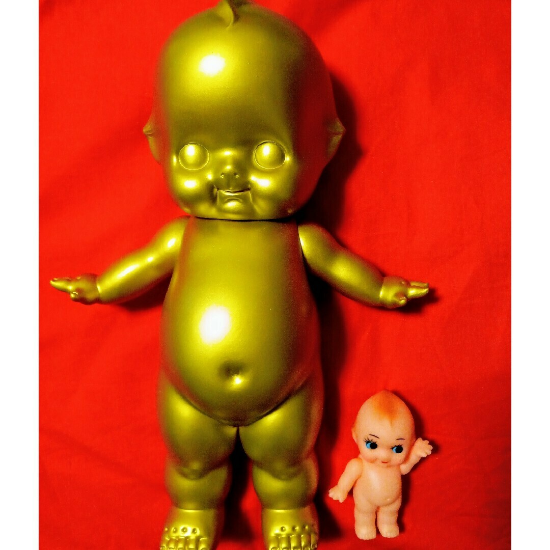 キューピー人形 ソフビ人形 金色キューピー人形 フィギュア 昭和レトロ