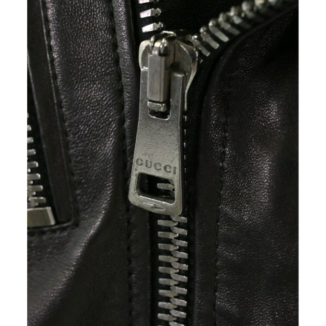 GUCCI - GUCCI グッチ ライダース 38(S位) 黒 【古着】【中古】の通販