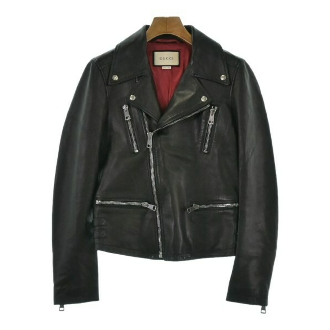 GUCCI - GUCCI グッチ ライダース 38(S位) 黒 【古着】【中古】の通販