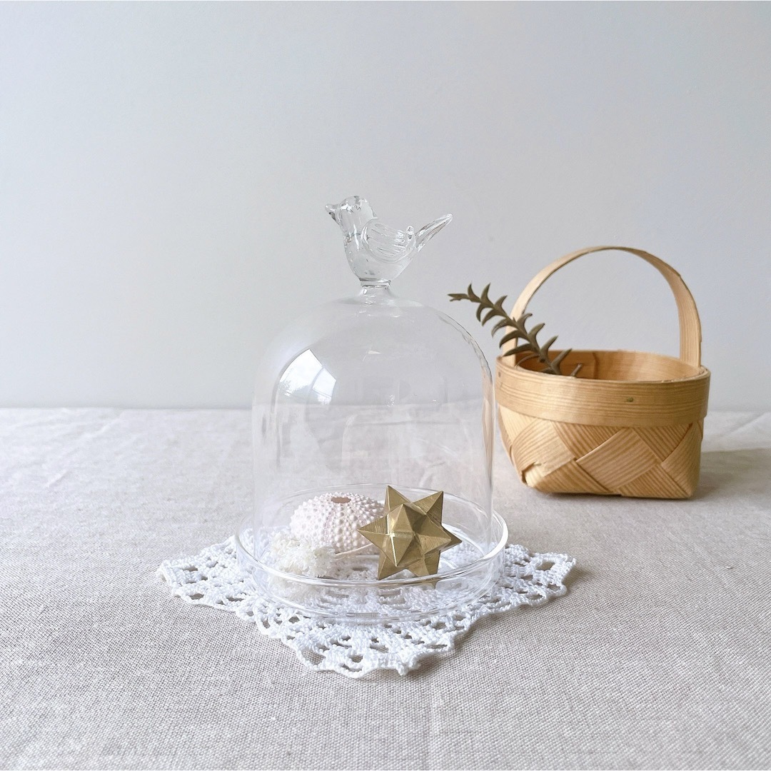 鳥のガラスドームの通販 by isu｜ラクマ