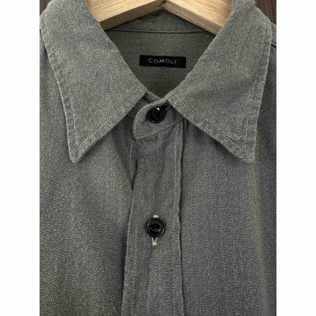 COMOLI ヨリ杢 ワークシャツ GARYサイズ2 コモリ