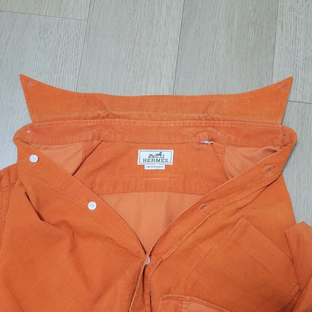 HERMES - HERMES シャツ オレンジ size38の通販 by poko's shop