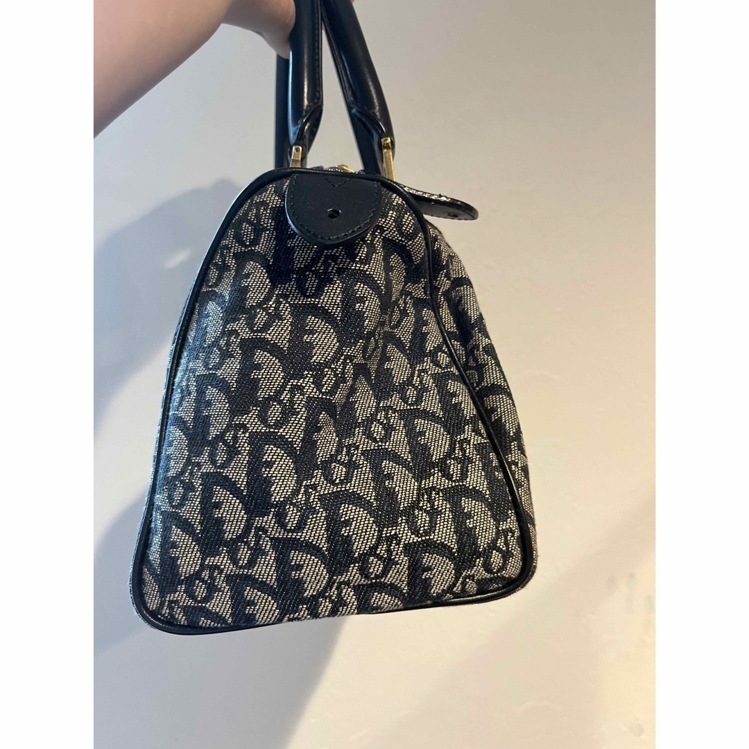 Dior - Dior トロッター ボストンバッグ ネイビー モノグラム 美品の