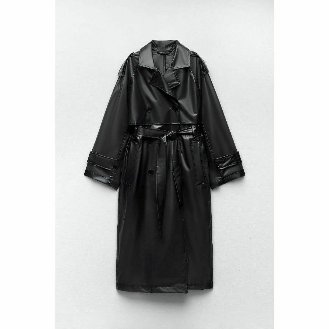 ZARA - 新品ZARAオーバーサイズビニールトレンチレインコートの通販 by